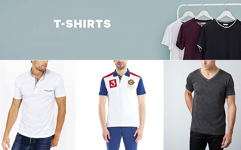 Up to 80% Off on Men's T-Shirts