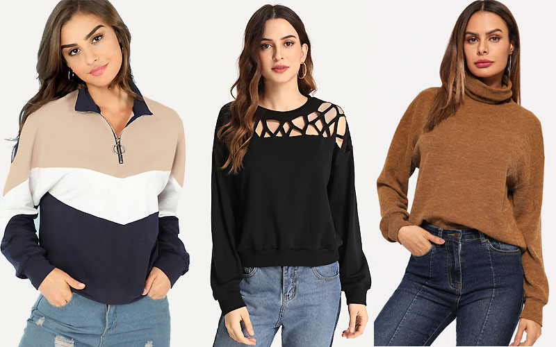 Up to 60% Off on Women's Sweatshirts Under $20