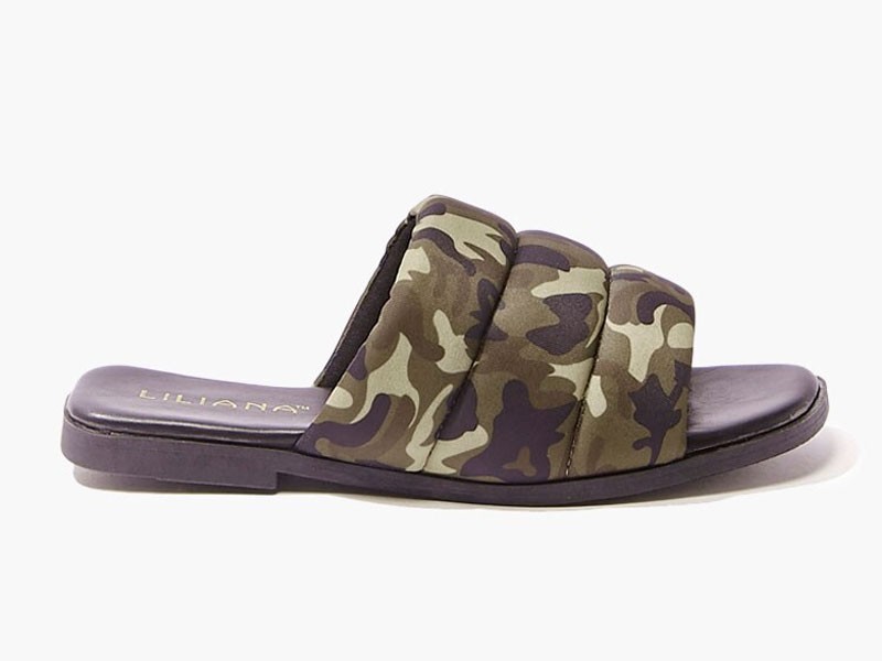 Camo Slide Sandals For Women