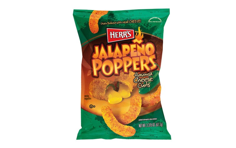 Herrs Jalapeno Cheese Curls 2.375 oz Bags- Pack of 20