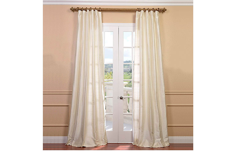 Pearl Textured Dupioni Silk Curtain