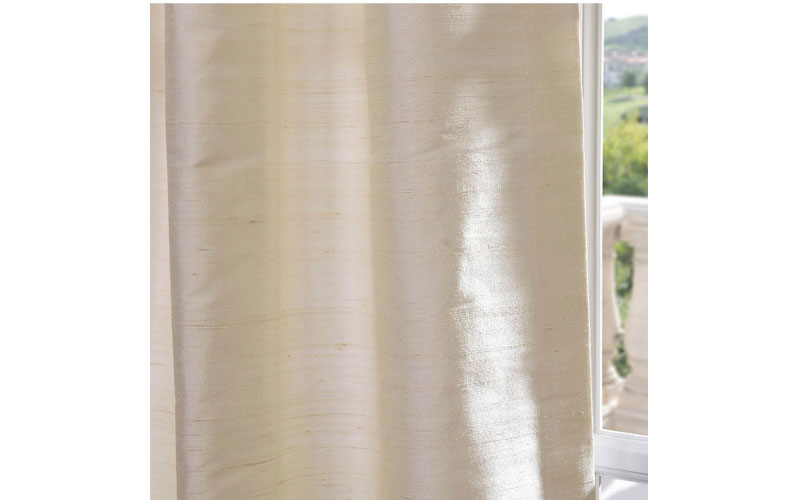 Pearl Textured Dupioni Silk Curtain