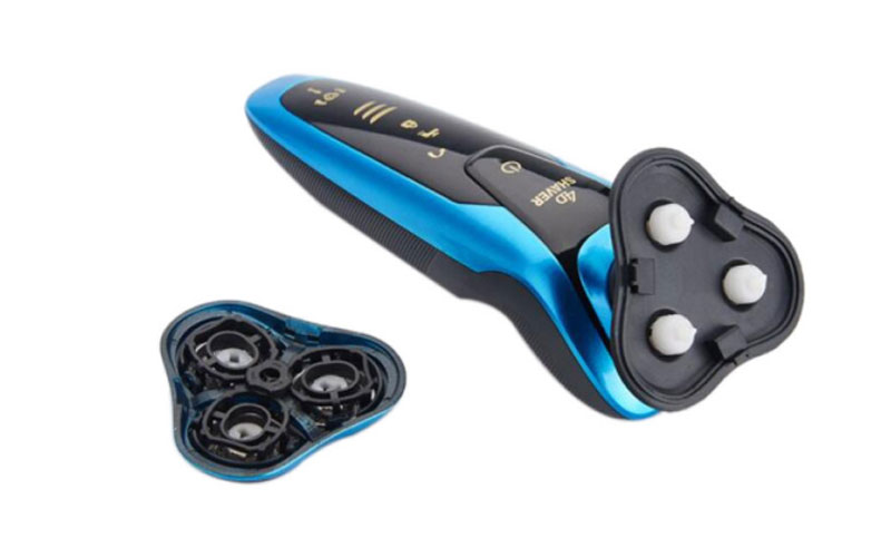 4D Floating Head IPX7 Electric Washable Shaver Razor Blue