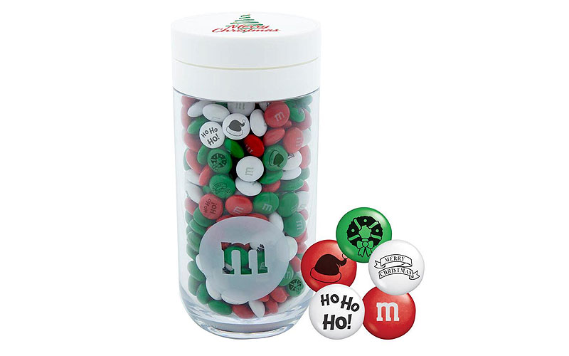 Christmas Tree Gifting Jar with Christmas M&MS