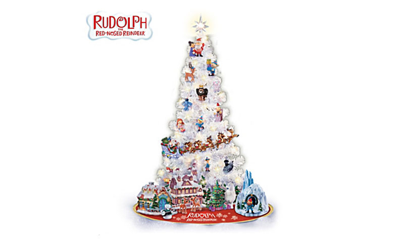 Rudolph Illuminated Christmas Tree Collection with Figurines