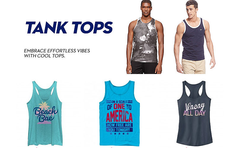 Shop Online Summer Tank Tops & Tees as Low as $25.99