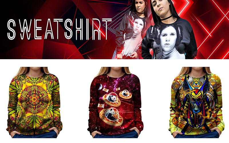 Shop Discount Women's Sweatshirts for Rave Parties