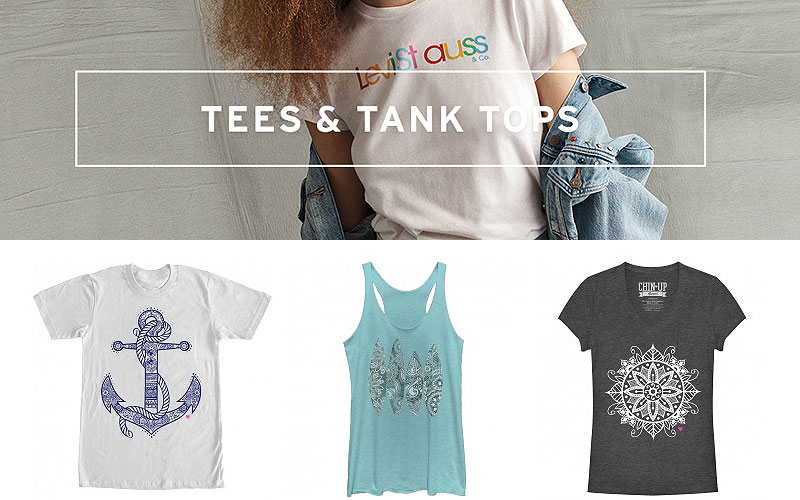 Women's Spring Season Tank Tops & Tees as Low as $25.99