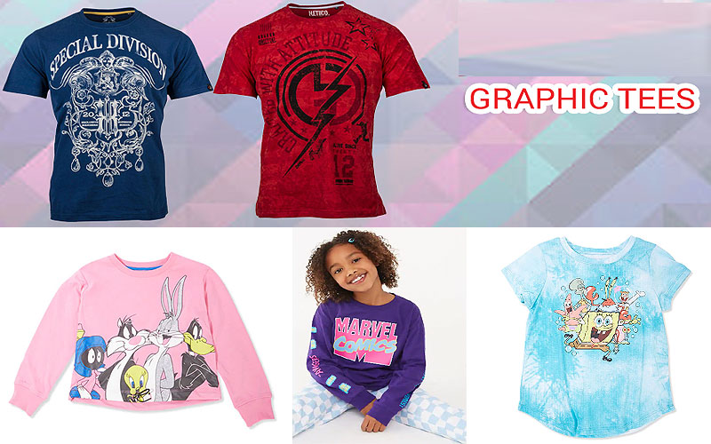 Up to 60% Off on Graphic Tees for Girls