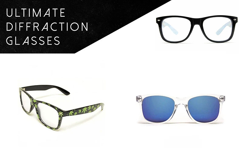 Diffraction Wayfarer Rave Glasses on Sale Prices