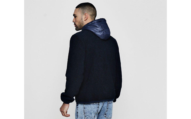 Half Zip Overhead Borg Jacket