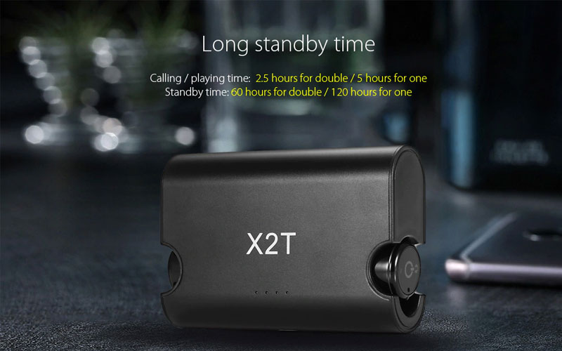 Mini X2T Wireless Double Bluetooth Headset