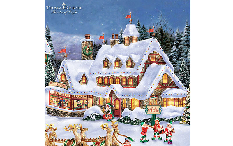 Thomas Kinkade Illuminated North Pole Village Collection