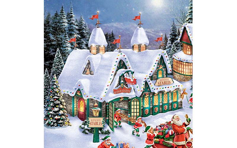 Thomas Kinkade Illuminated North Pole Village Collection