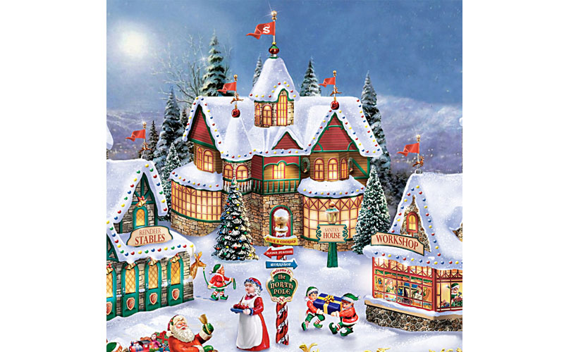 Thomas Kinkade Illuminated North Pole Village Collection