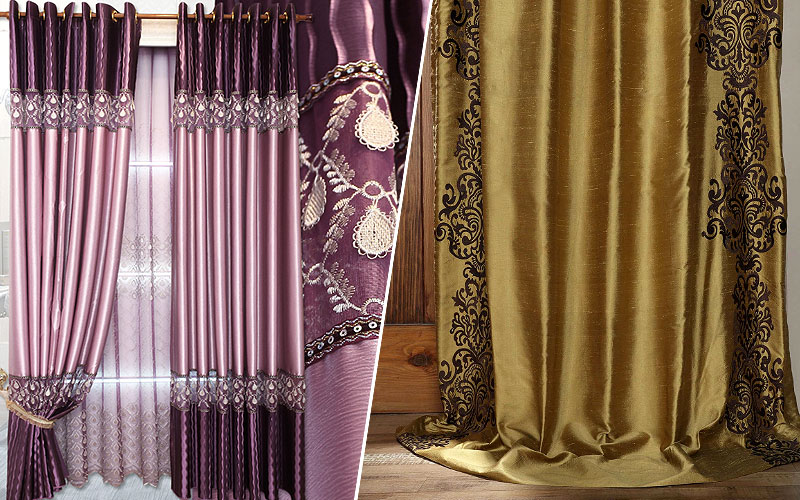 Up to 50% Off on Designer Silk Embroidered Curtains