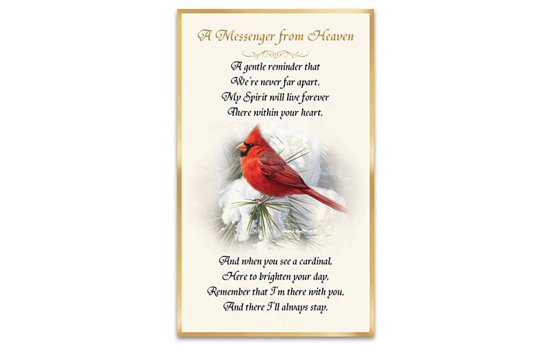 Messenger From Heaven Illuminated Cardinal Art Ornament