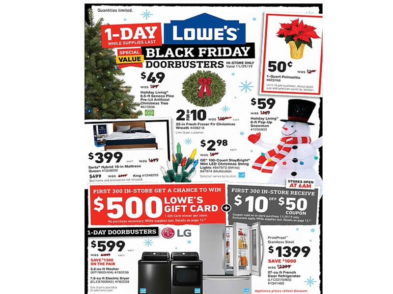 Lowe's Black Friday Ad 2019