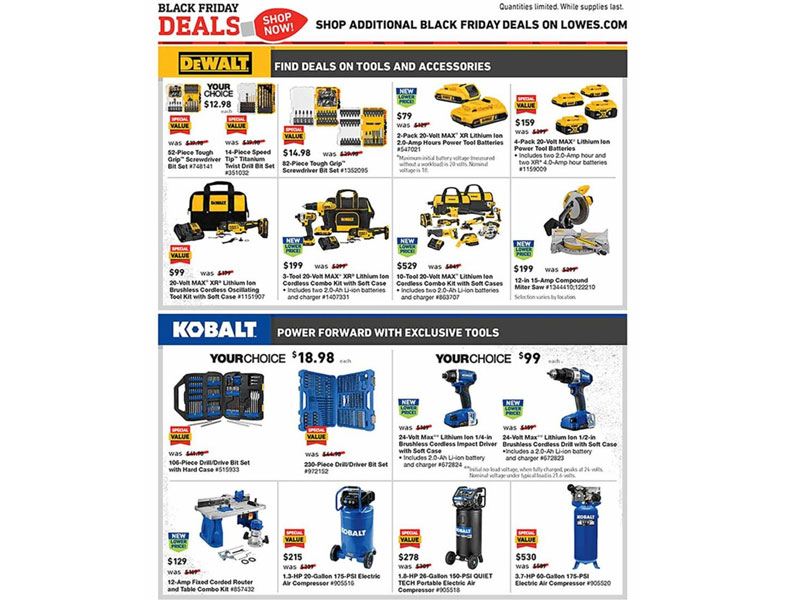 Lowe's Black Friday Ad 2019