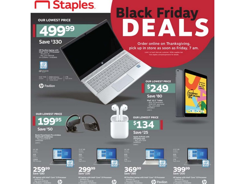 Staples Black Friday Ad 2019