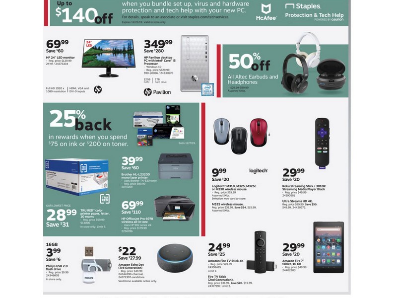 Staples Black Friday Ad 2019