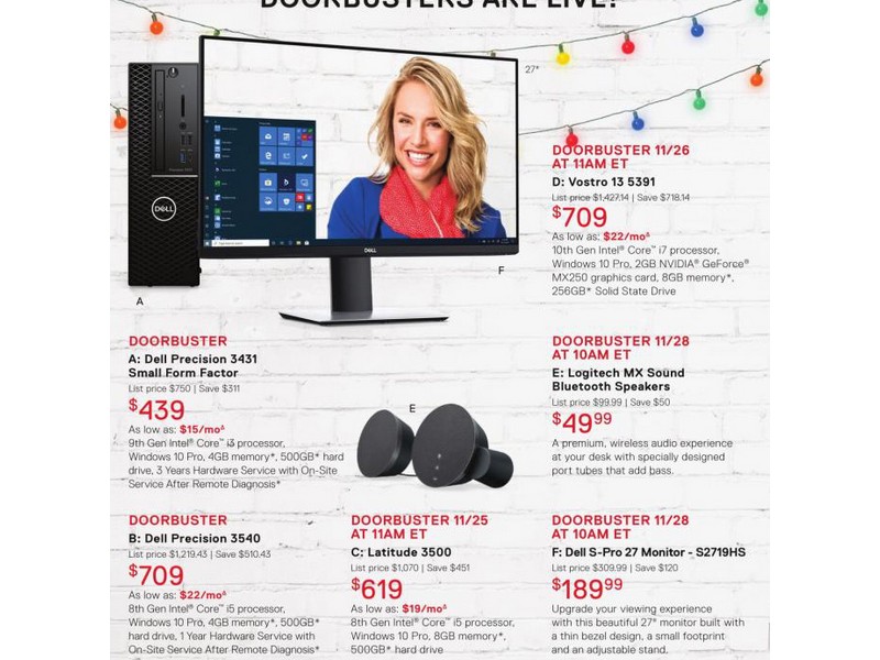 Dell Small Business Black Friday Ad 2019