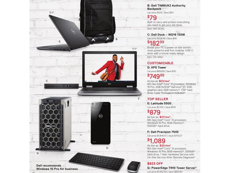 Dell Small Business Black Friday Ad 2019