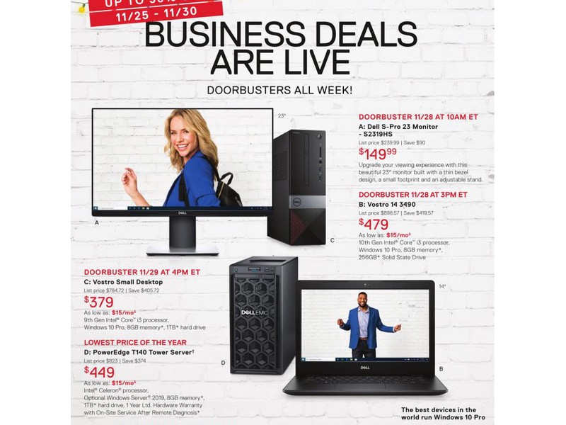 Dell Small Business Black Friday Ad 2019