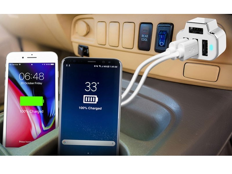 Aduro PowerUp 4-Port USB Car Charger