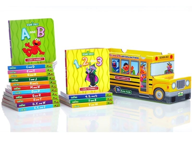 esame Street ABCs and 123s 16-Book Bus