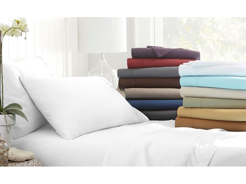 Deep-Pocket Merit Linens Microfiber Sheet Set