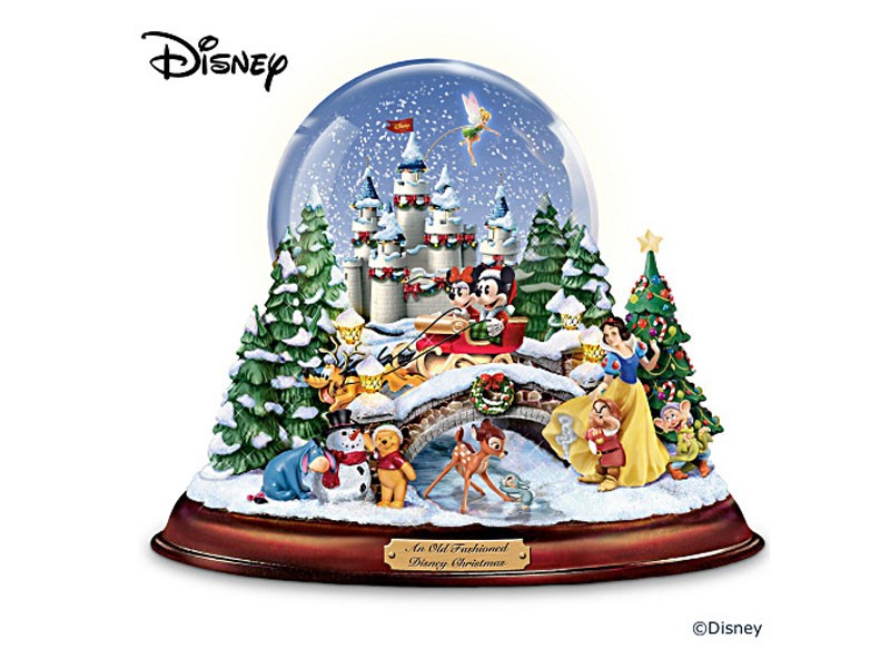 Disney Musical Snowglobe With Lights And Swirling Snow