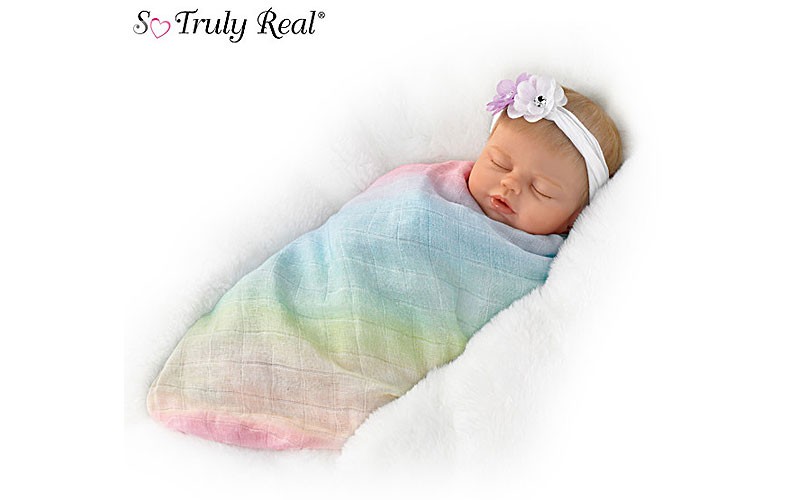 Violet Parker Swaddled So Sweetly Lifelike Baby Doll