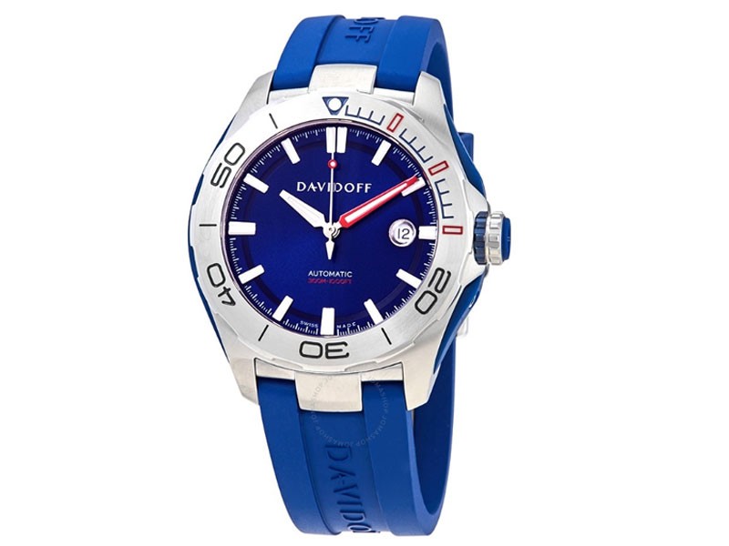 Velocity Diver Automatic Blue Dial Blue Rubber Men's Watch