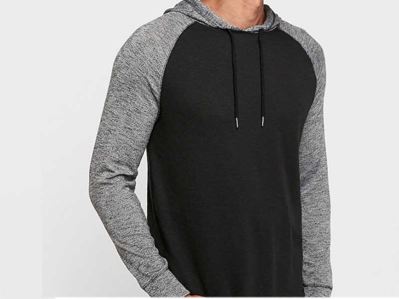 Loose Knit Marled Raglan Hoodie