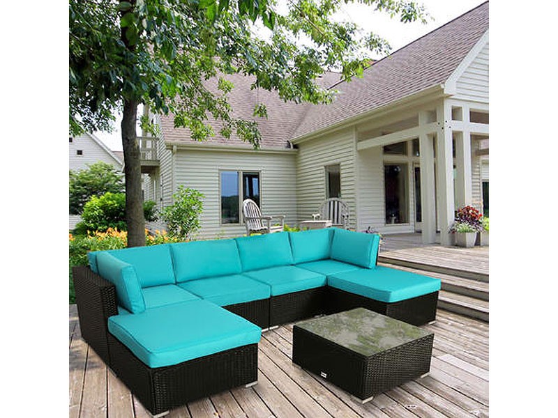 Kinsunny 7pcs Outdoor Sofa Furniture Set