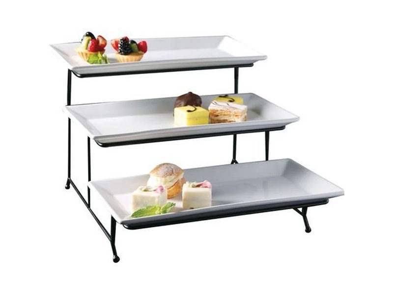 Porcelain 3 Tier Serving Tray