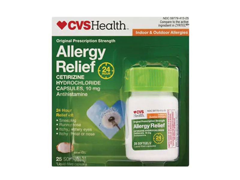 CVS Health Allergy Relief Cetirizine Softgels