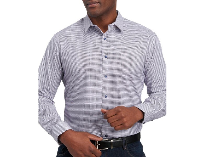 Slim Fit Geo Print Dress Shirt