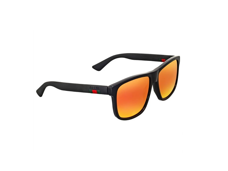 Red Mirror Square Sunglasses