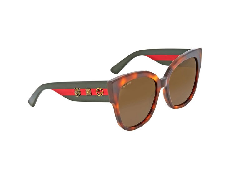 Brown Acetate Square Sunglasses