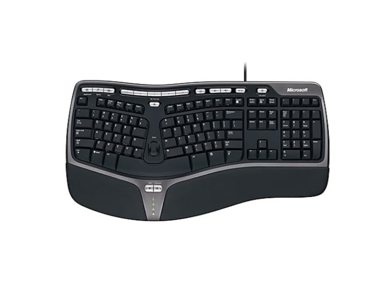 Microsoft NaturalErgonomic 4000 Wired Keyboard, Black