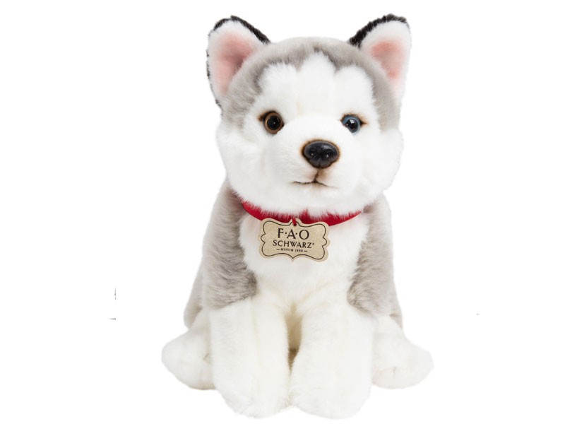 FAO Schwarz Husky Plush Toy