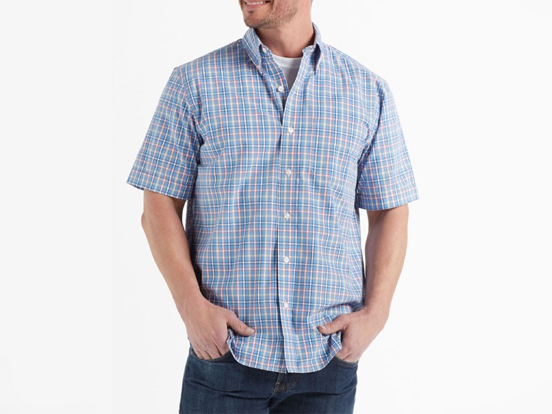 Arrow Men's Hamilton Plaid Poplin Woven Shirt