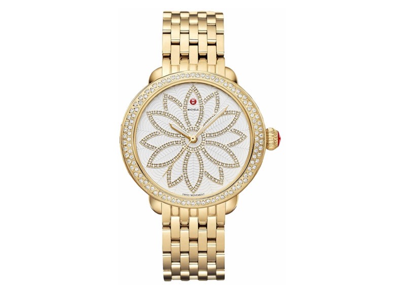 Michele Serein Flower Diamond Ladies Luxury Fashion Watch