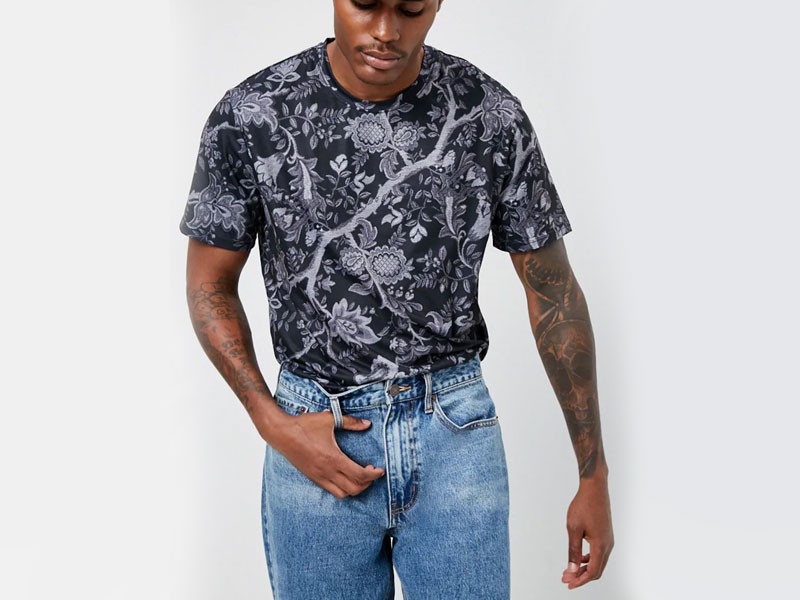 Paisley Floral Print Tee