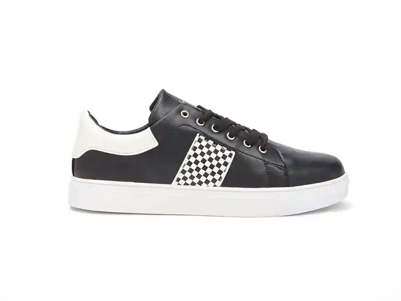 Men Speechless Checker-Trim Sneakers