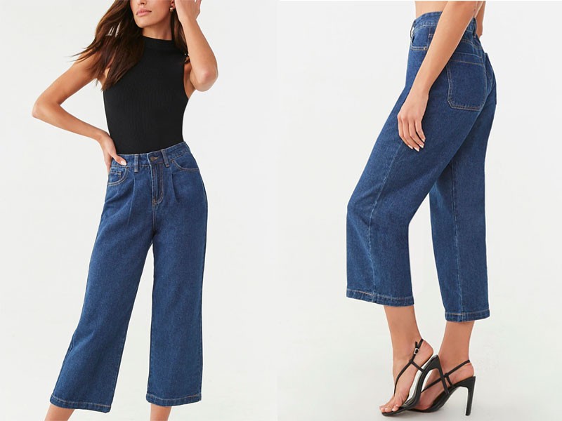 High-Rise Ankle Jeans