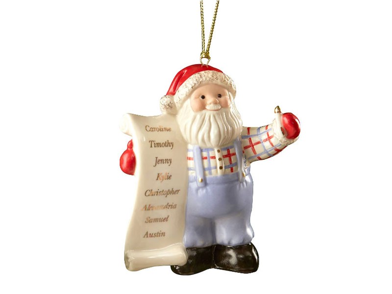 Our Family Santa Ornament