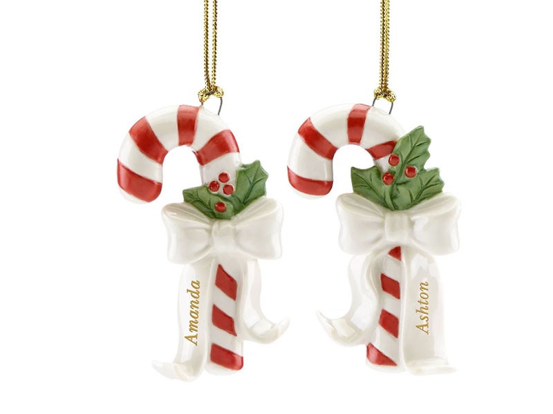 Forever Friends Candy Cane 2-Piece Ornament